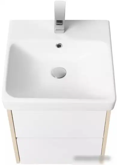 Акватон Тумба под умывальник Сканди 45 1A251601SDB20 (белый/дуб верона) – фото товара