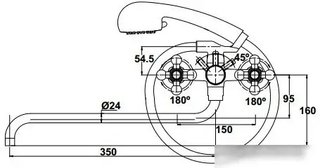 Смеситель Kaiser Carlson [11155 Lux] - фото товара