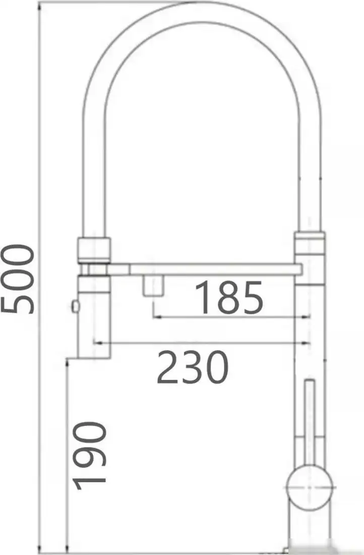 Смеситель Gross Aqua Neosteel 3188611SSMGB - фото товара