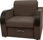 Кресло Сириус Лидер-1 ППУ 105x110 (Eva 26 велюр коричневый) – изображение в каталоге