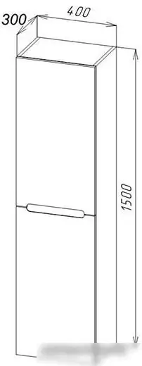 BelBagno Шкаф-пенал Etna-1500-2A-SC-RN-P-R (правый, rovere nature) – фото товара