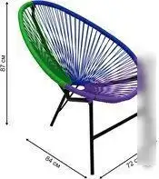Набор садовой мебели Garden Story Акапулько AC-MT003 (черный/синий/фиолетовый/зеленый)