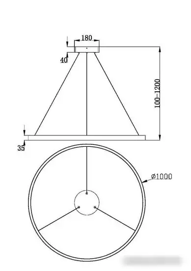 Подвесная люстра Maytoni Rim MOD058PL-L54BK – фото товара