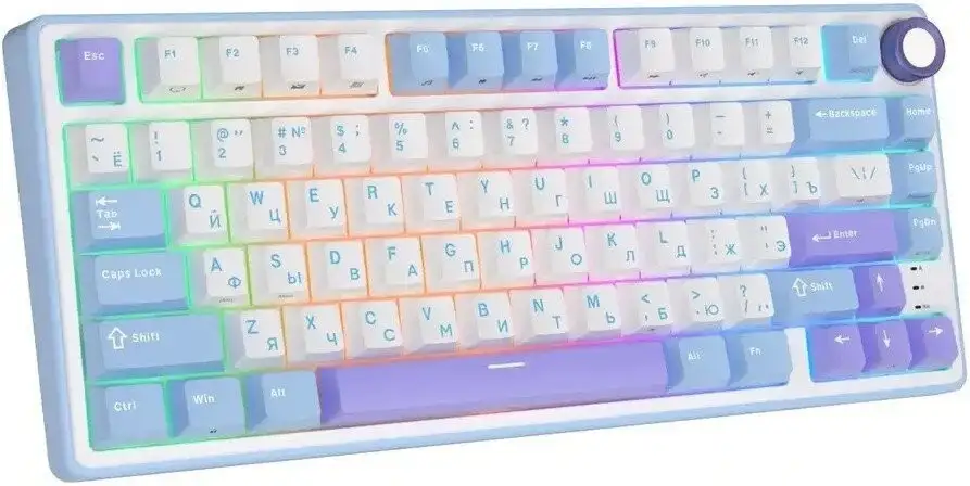 Клавиатура Royal Kludge R75 RGB Taro Milk (RK Silver) – фото товара