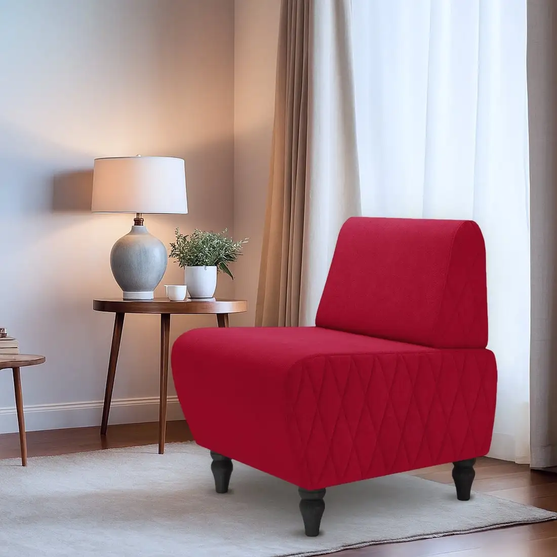 Интерьерное кресло MONOFIX Буно кресло (велюр/красный №36) – фото товара