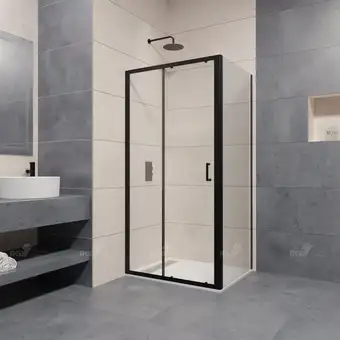 Душевой уголок RGW PA-74B 410874147-14 140x70 (черный/прозрачное стекло) - изображение в каталоге
