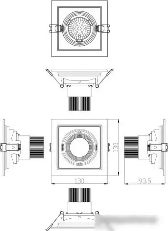 Точечный светильник ЭРА SKD-11-36-40K-W09 – фото товара
