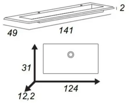 Cezares Тумба под умывальник Stylus 55232 – фото товара