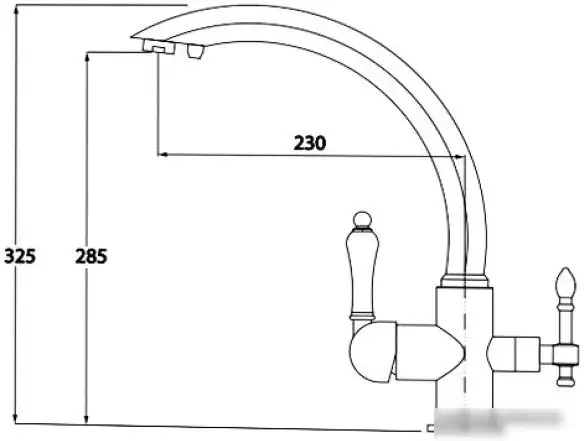 Смеситель Kaiser Vincent (серебристый) 31244-2 - фото товара