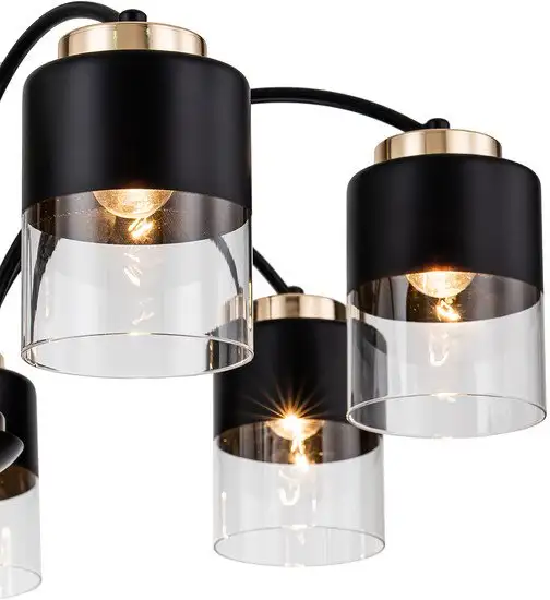 Люстра средней высоты Escada 2121/7P (черный/золото) – фото товара