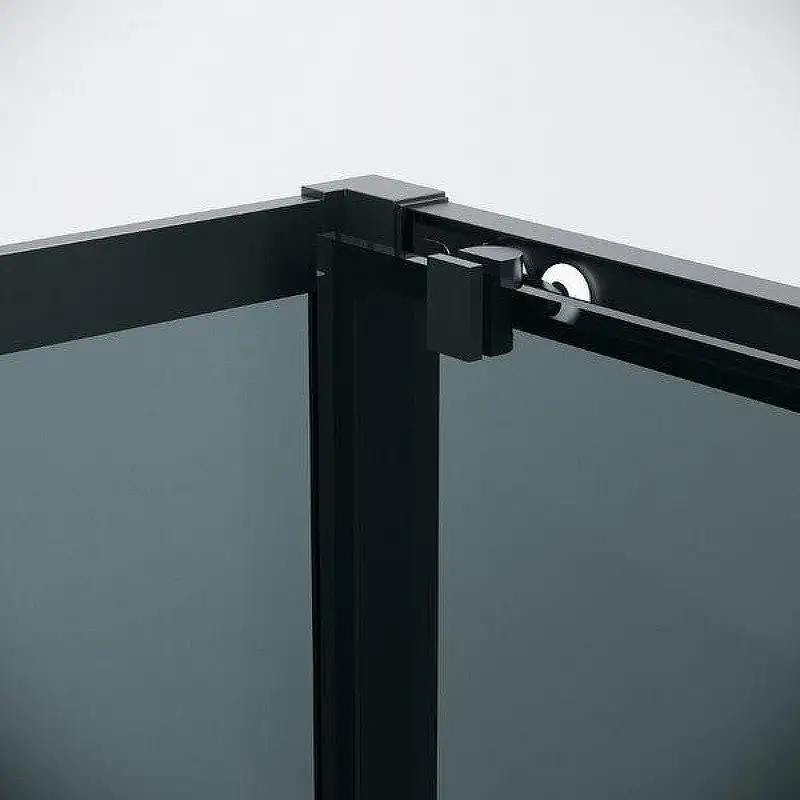 Душевой уголок Grossman Cosmo 130х100х195 120.K33.02.1310.21.10 (черный матовый/стекло тонированное) - фото товара