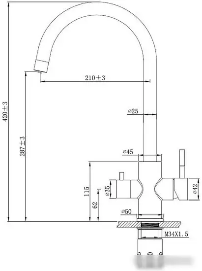 Смеситель Esko K22 B - фото товара