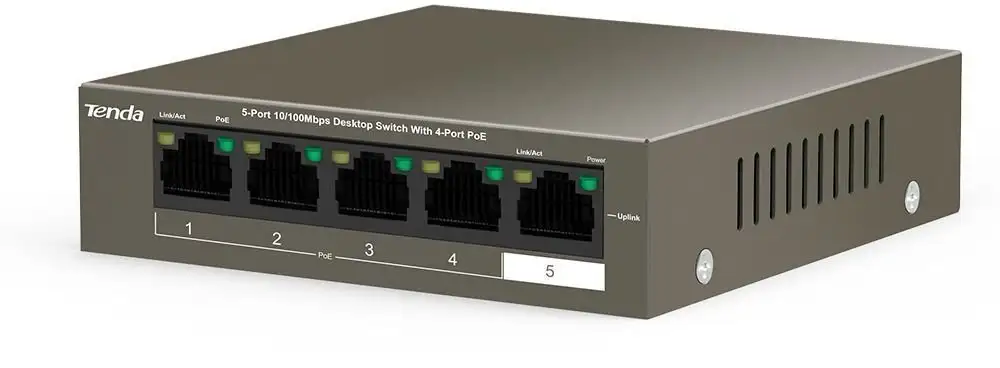 Неуправляемый коммутатор Tenda TEF1105P-4-63W – фото товара