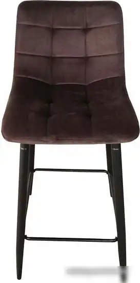 Стул AksHome Mia (коричневый велюр HLR49/черный) – фото товара