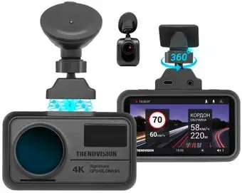 Видеорегистратор-GPS информатор (2в1) TrendVision TDR-725 Real 4K 2CH – изображение в каталоге
