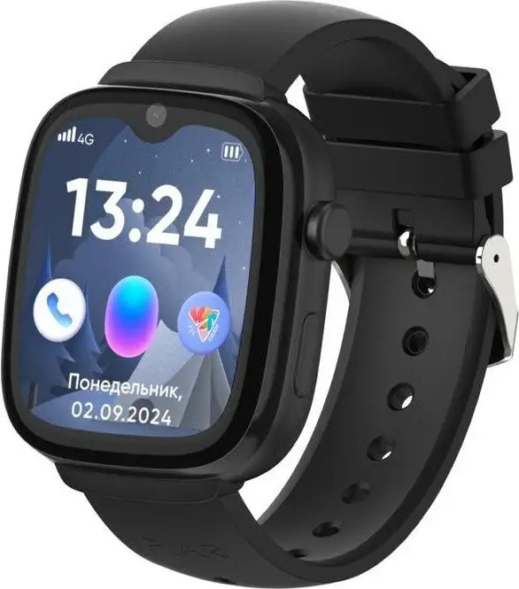 Детские умные часы Elari KidGram 4G (черный) – фото товара