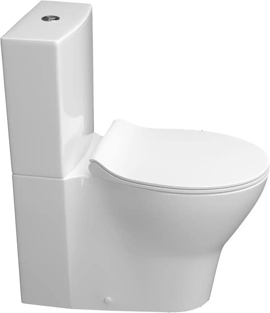 Унитаз напольный Керамин Сканди Slim МЛ 2-режим (белый) - фото товара