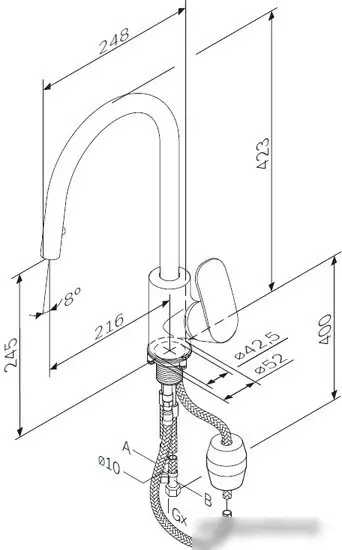 Смеситель AM.PM Like F8012000 - фото товара