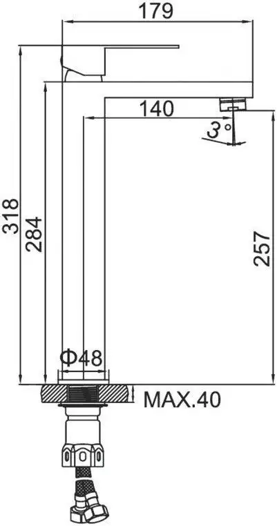 Смеситель Ledeme L71125D - фото товара