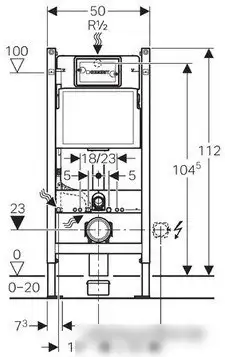 Инсталляция для унитаза Geberit Duofix UP100 [111.153.00.1] - фото товара