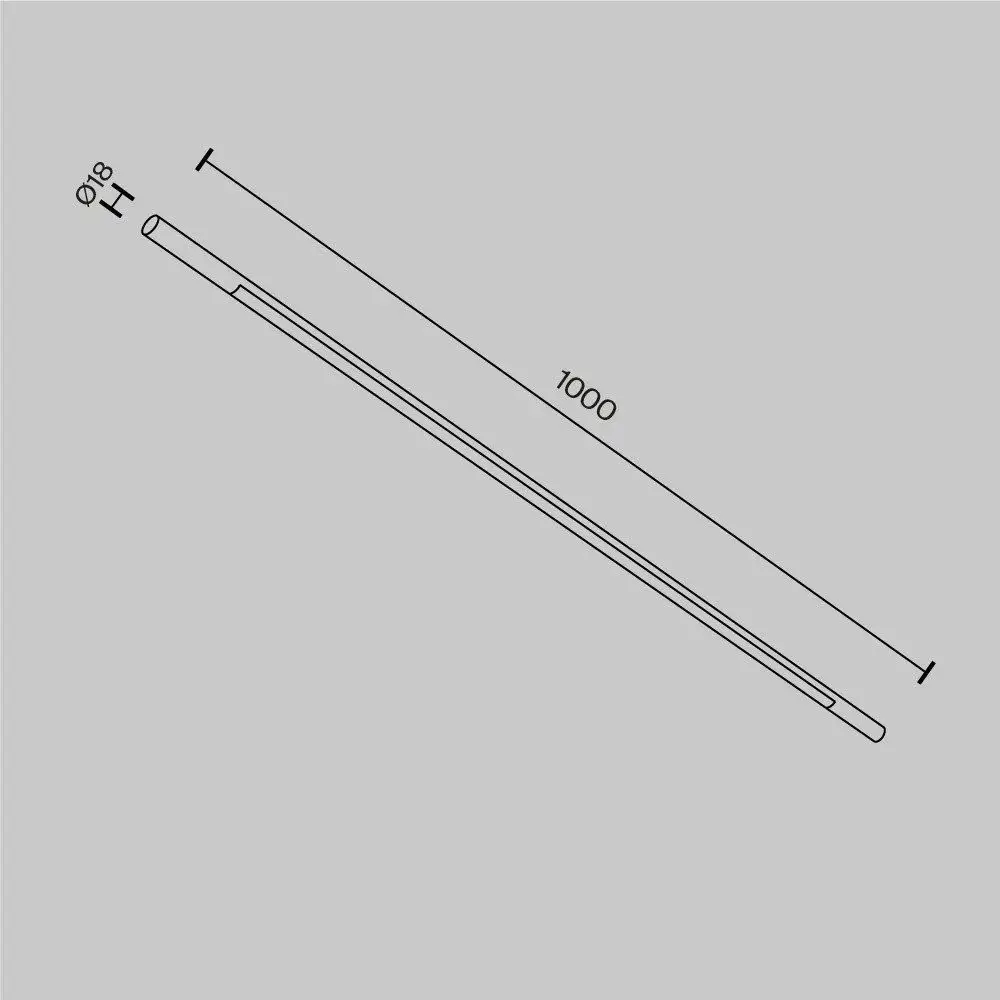 Трековый светильник Maytoni Basis C100CL-L1000-24W3-6K-B – фото товара