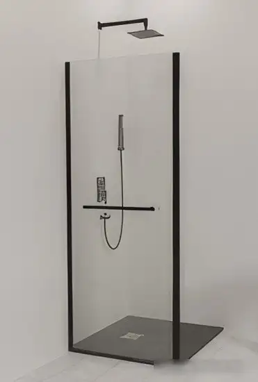 Душевая стенка RGW Z-060-3-B 90 (черный/прозрачное стекло) - фото товара