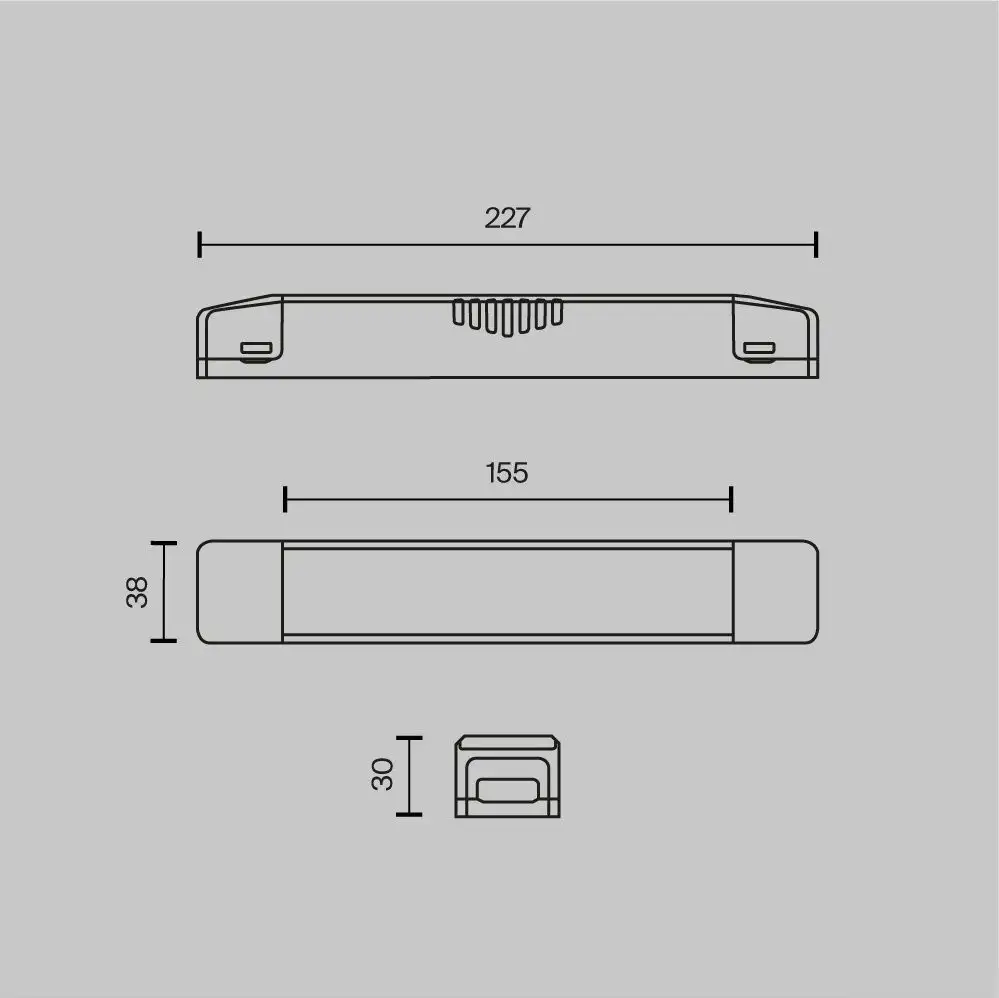 Блок питания Maytoni Technical Power Supply Magnetic TRA160DR-150W-S – фото товара