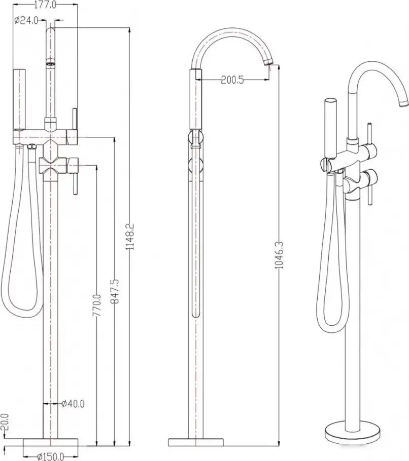 Смеситель Grocenberg GB900 (хром) - фото товара