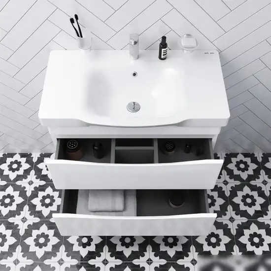 Мебель для ванных комнат AM.PM Тумба с умывальником Like M80FSX0802WG + M80WCC0802WG – фото товара