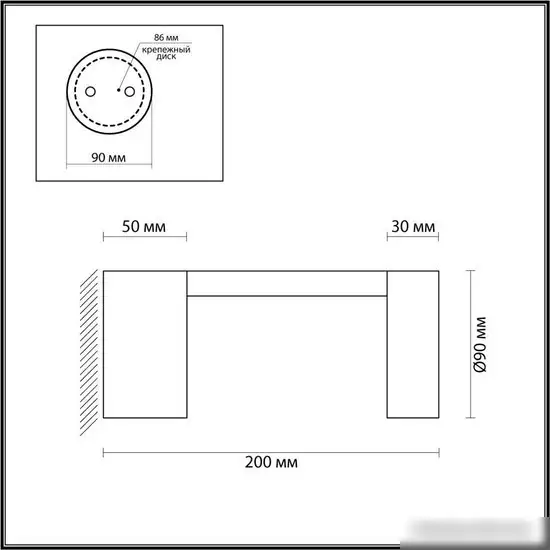 Уличный настенный светильник Odeon Light Tion 6657/10WL – фото товара