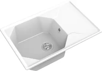 Кухонная мойка GranFest GF-U-740L (иней) - изображение в каталоге