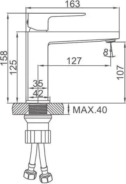 Смеситель Ledeme L1073W - фото товара