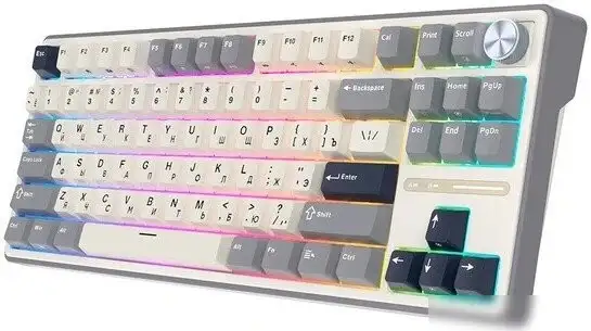 Клавиатура Royal Kludge R87 Pro Half Grey (RK Brown) – фото товара