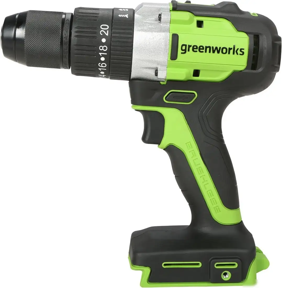 Ударная дрель-шуруповерт Greenworks GD24DD60 3704107CUB (без АКБ) – фото товара