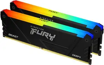 Оперативная память Kingston FURY Beast RGB 2x32ГБ DDR4 3600 МГц KF436C18BB2AK2/64 – изображение в каталоге