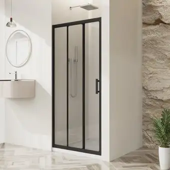 Душевая дверь BelBagno UNO-195-BF-3-90-C-NERO - изображение в каталоге