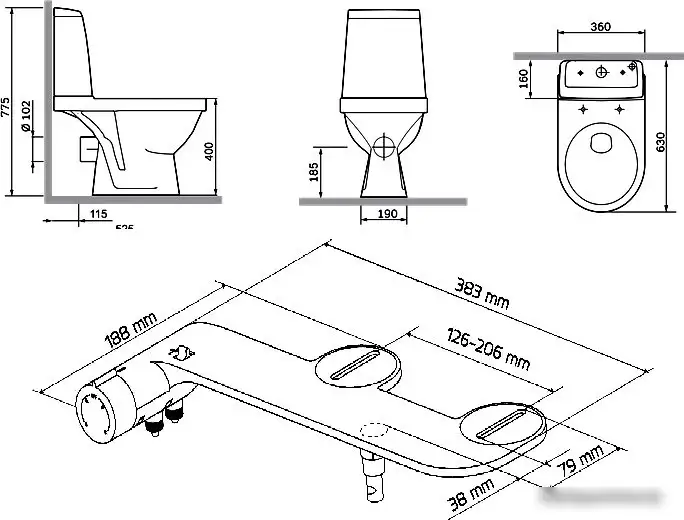 Унитаз Damixa Origin Evo 2 421788607SC - фото товара