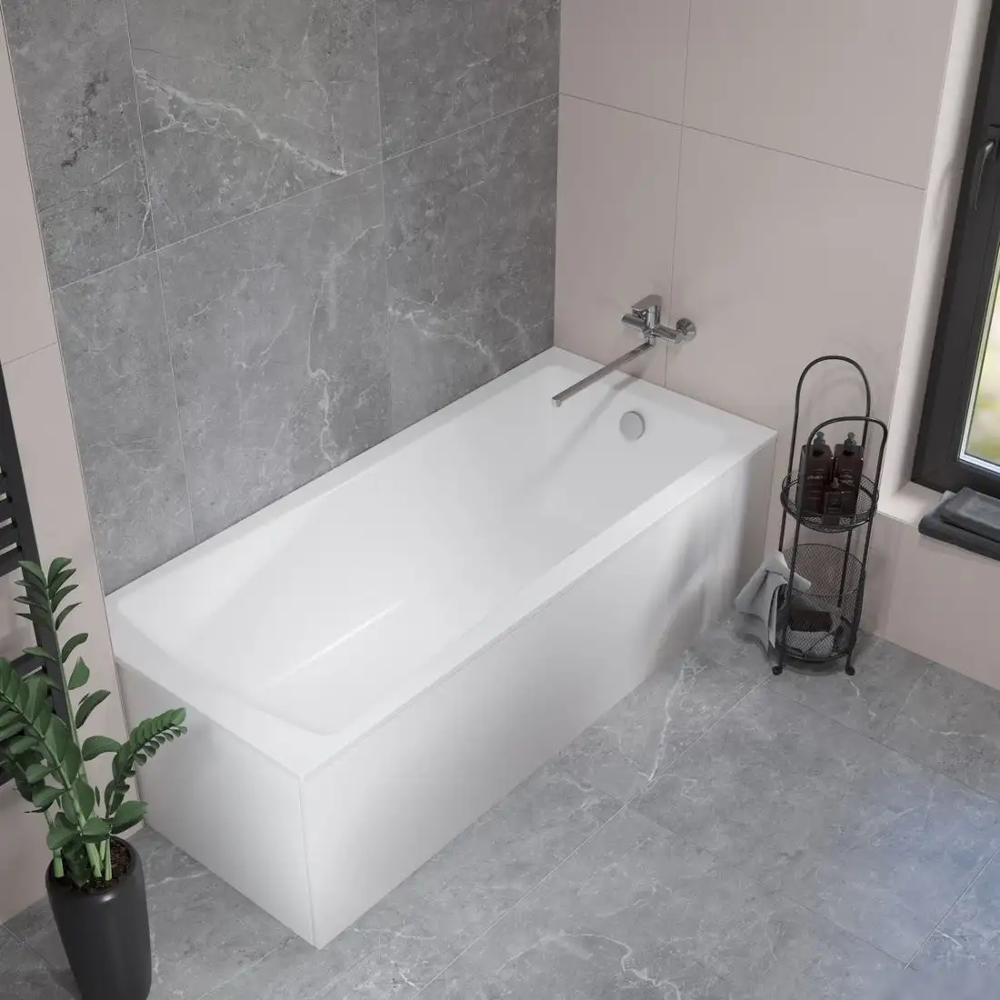 Ванна Lauter Aurora 150x70 21010050 (с каркасом) - фото товара