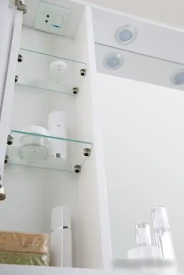 BelBagno Шкаф с зеркалом Marino-SPC-600/750-1A-BL-P-L (bianco lucido) – фото товара