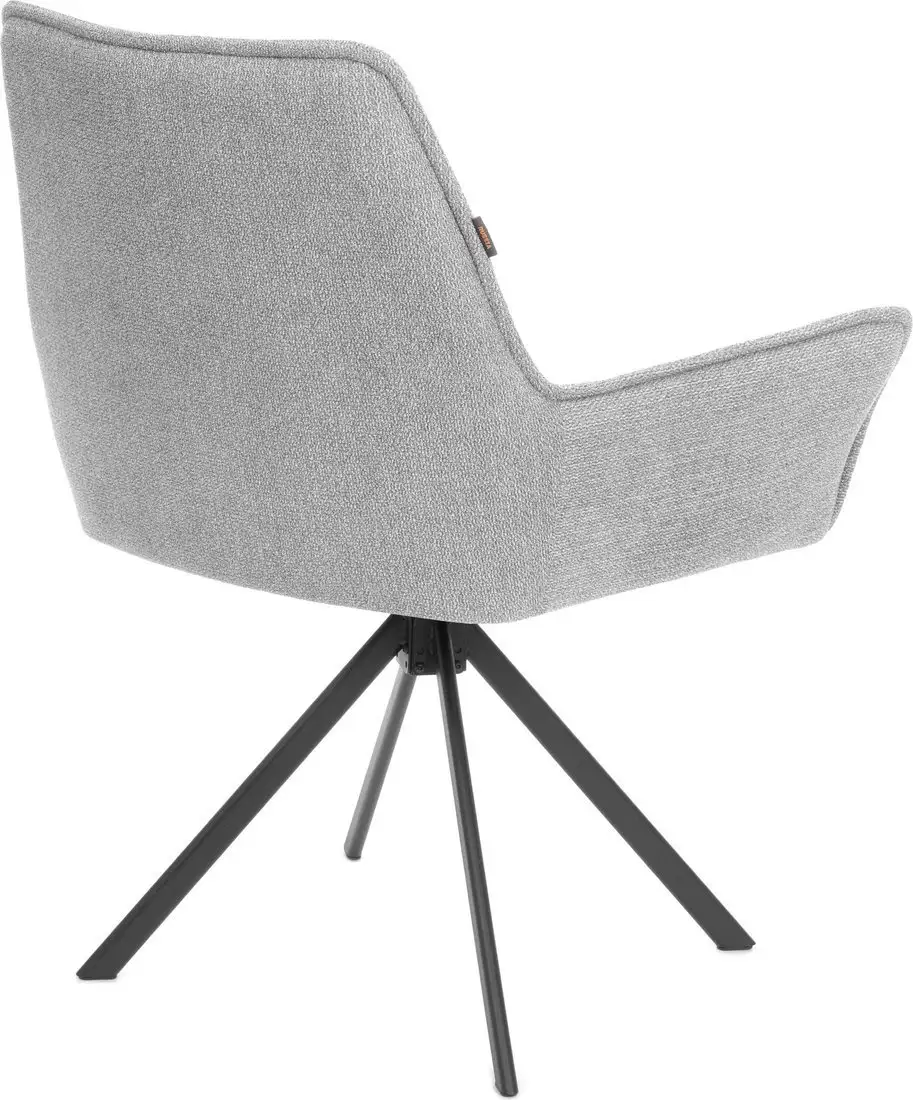 Стул с подлокотниками TetChair Мурано опора 360 (велюр/букле (HYP), светло-серый) – фото товара