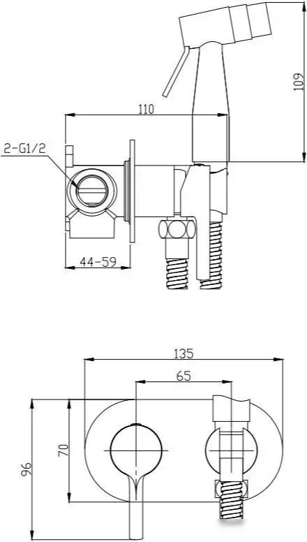 Гигиенический душ Raglo R20.52.06 - фото товара
