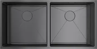 Кухонная мойка Omoikiri Taki 86-2-U/IF GM (вороненая сталь) - изображение в каталоге