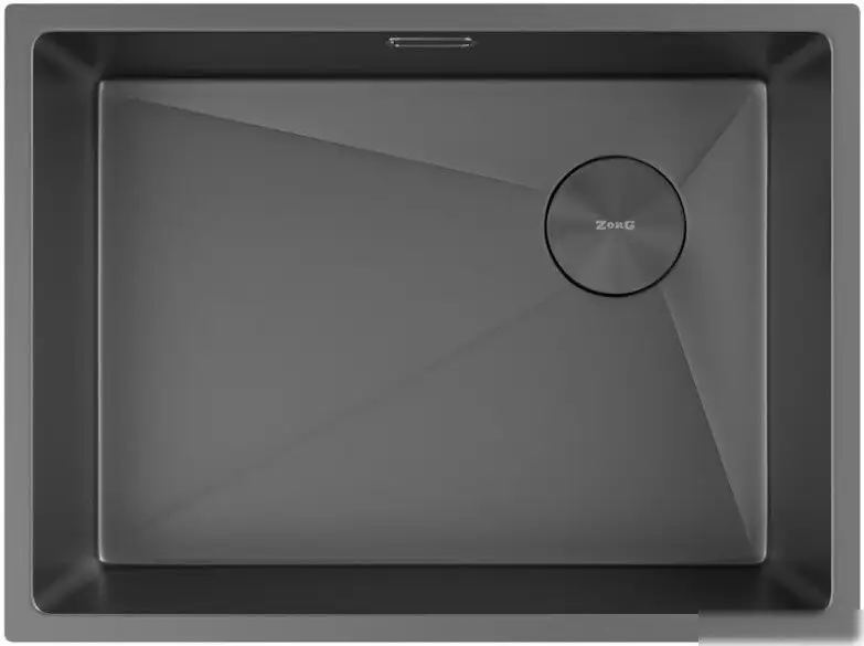 Кухонная мойка ZorG Zerox 59 U / IF Side SF Zurinox PVD Gunblack - фото товара
