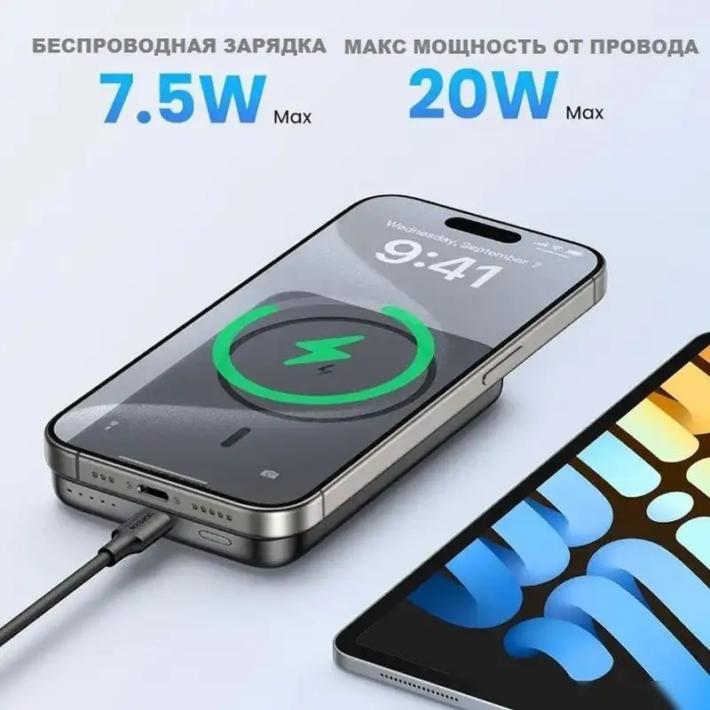 Внешний аккумулятор Ugreen PB561 10000mAh (серый) – фото товара