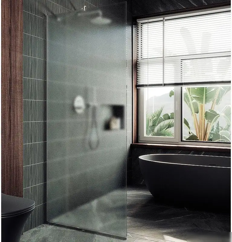 Душевая стенка MaybahGlass 119x195 MGD-688-4у (сатин стекло/хром глянцевый) - фото товара