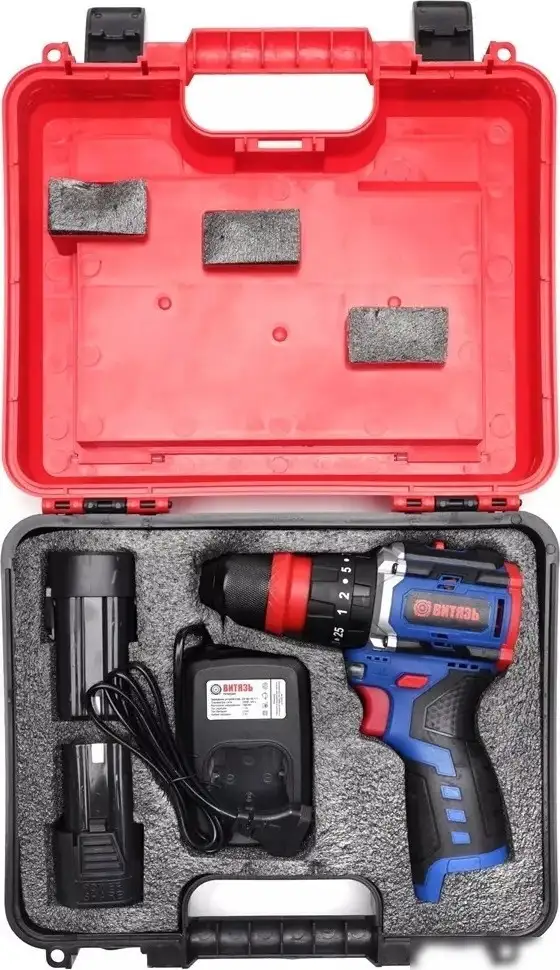 Ударная дрель-шуруповерт Витязь ДА-1016-У10М БСП 18012025 (с 2-мя АКБ, кейс) – фото товара