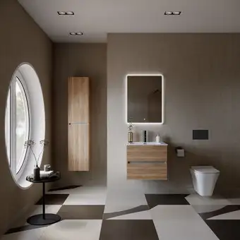 Sancos Тумба под умывальник Urban UR60EG (дуб галифакс натуральный) – изображение в каталоге