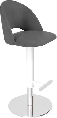 Стул Sheffilton SHT-ST34/S128 (платиново-серый/хром/белый муар) – изображение в каталоге