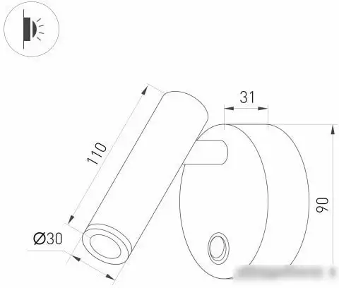 Спот Arlight SP-BED-R90-3W Warm3000 029634 – фото товара