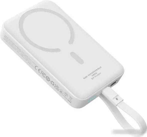 Внешний аккумулятор Baseus Magnetic Fast Charge Power Bank Type-C Edition 30W 10000mAh (белый) – фото товара